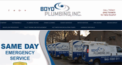 Desktop Screenshot of boydplumbing.net