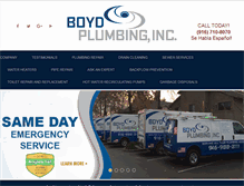 Tablet Screenshot of boydplumbing.net